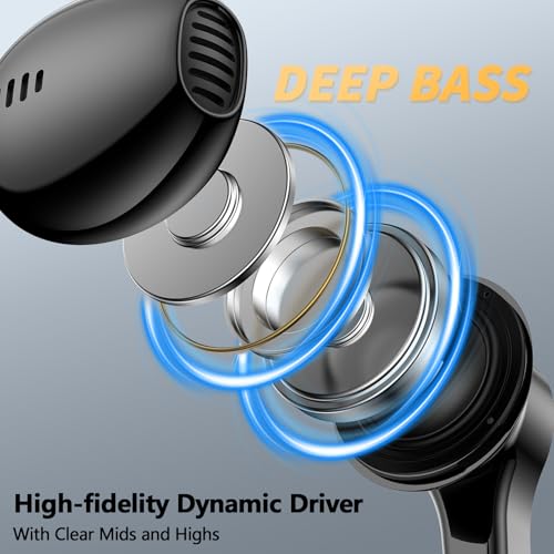 iMangoo USB C Headphones Wired Earbuds Digital Sound Earphones w/DAC Chip Clear Call Microphone for Apple iPhone 17 Air 16 15 Pro Max, Type C Ear Buds USBC Headset for Samsung Galaxy S25 Android Black - Image 3