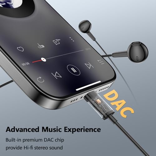 iMangoo USB C Headphones Wired Earbuds Digital Sound Earphones w/DAC Chip Clear Call Microphone for Apple iPhone 17 Air 16 15 Pro Max, Type C Ear Buds USBC Headset for Samsung Galaxy S25 Android Black - Image 4