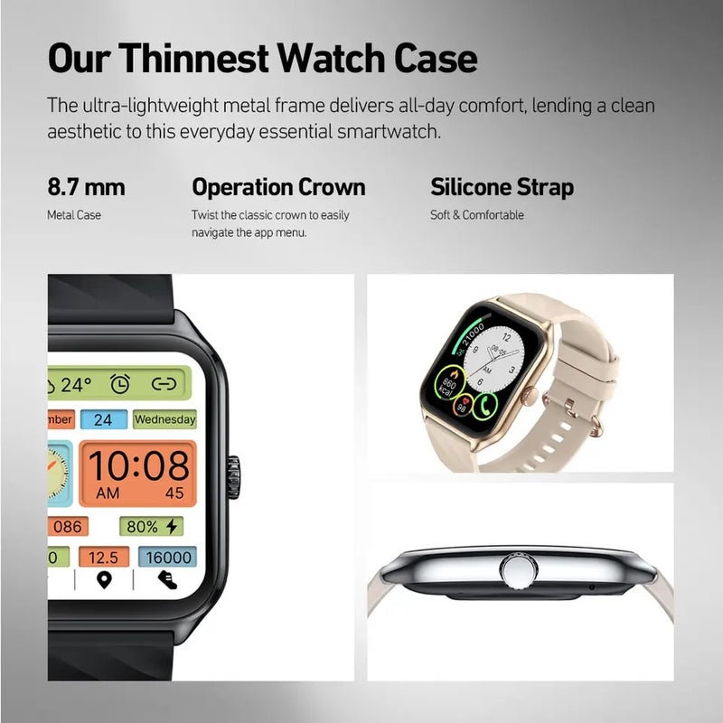 زيبليز ساعة ذكية Zeblaze GTS 4 Smart Watch 1.94" HD Amoled Display Voice Calling 100+ Sports Modes Heart Rate SpO2 Fitness Tracking Smartwatch, Champagne Gold - Image 4