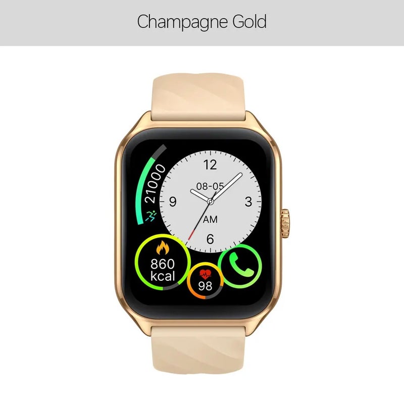 زيبليز ساعة ذكية Zeblaze GTS 4 Smart Watch 1.94" HD Amoled Display Voice Calling 100+ Sports Modes Heart Rate SpO2 Fitness Tracking Smartwatch, Champagne Gold - Image 1