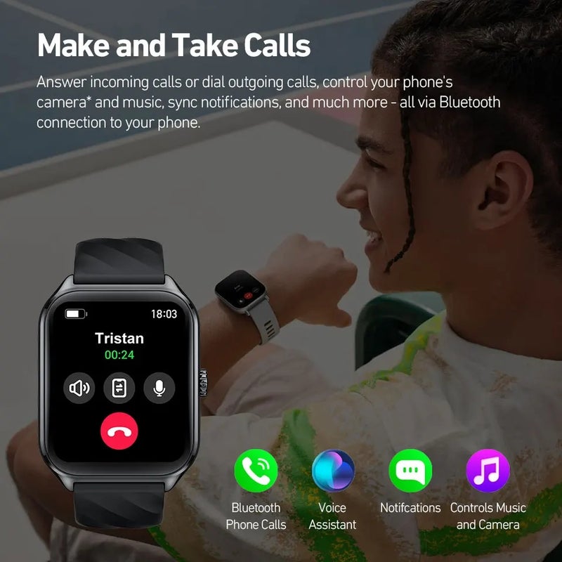 زيبليز ساعة ذكية Zeblaze GTS 4 Smart Watch 1.94" HD Amoled Display Voice Calling 100+ Sports Modes Heart Rate SpO2 Fitness Tracking Smartwatch, Champagne Gold - Image 5