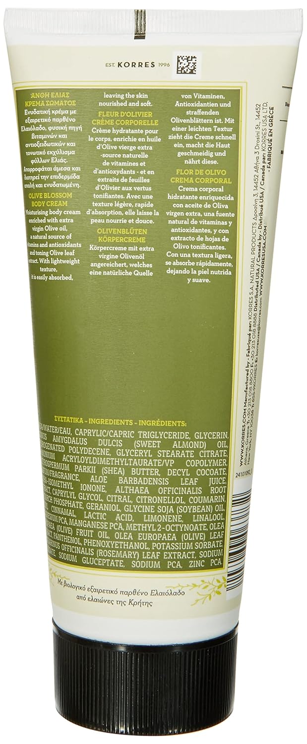 KORRES Greek Olive Blossom Hydrating Body Duo includes Body Cream 676 fl oz and Shower Gel 845 fl oz in Olive Blossom scent 2 Piece Set - Image 3