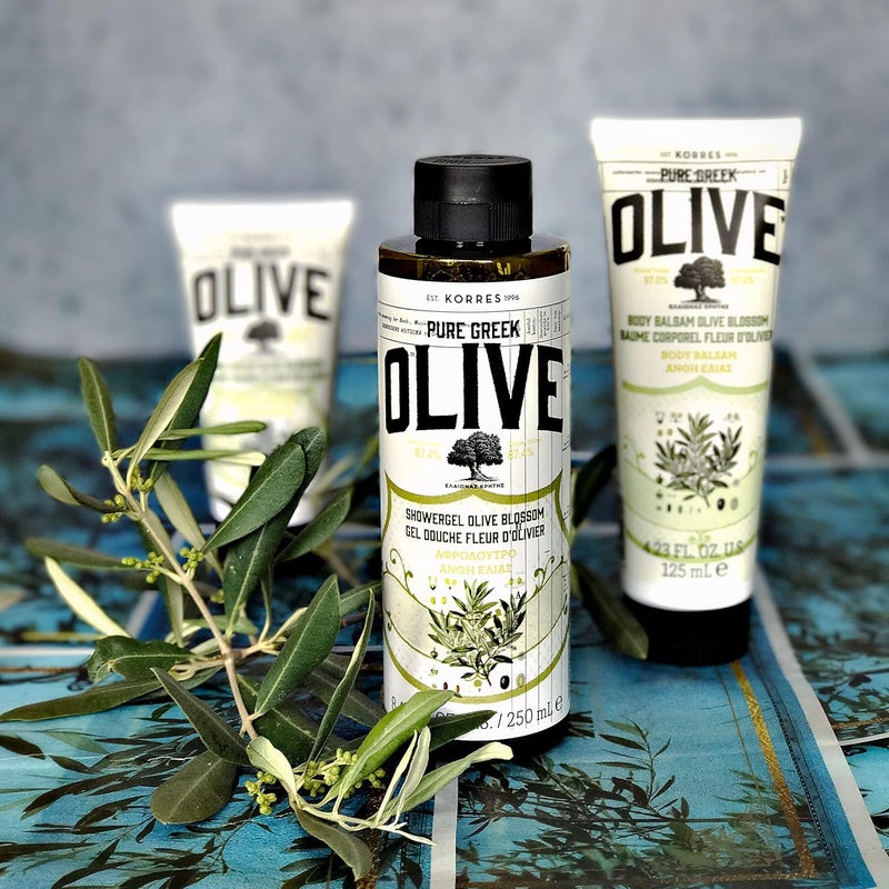 KORRES Greek Olive Blossom Hydrating Body Duo includes Body Cream 676 fl oz and Shower Gel 845 fl oz in Olive Blossom scent 2 Piece Set - Image 5