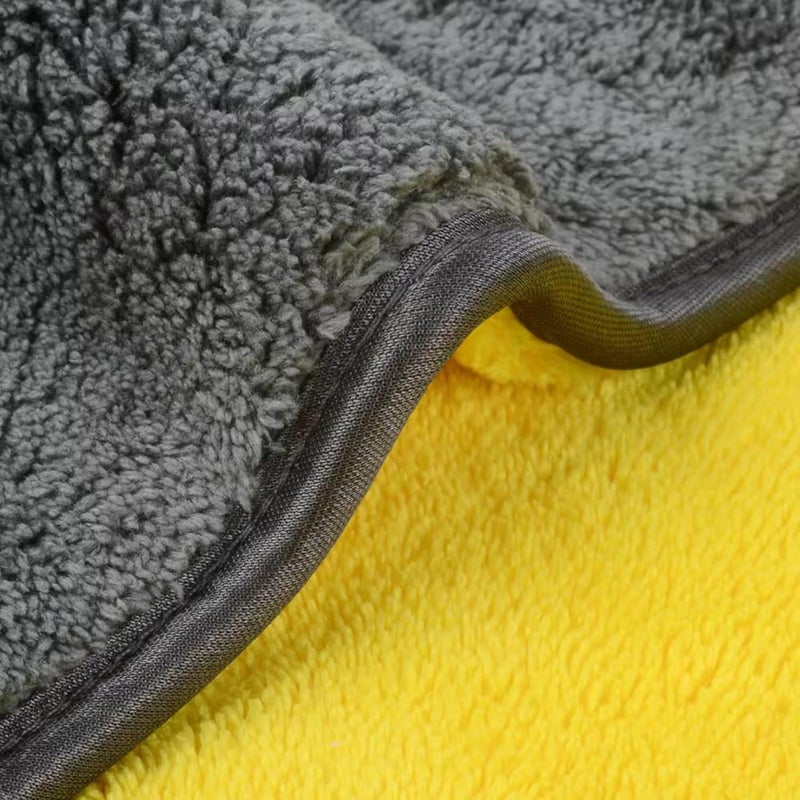 DETACHI Microfiber Cloth for Car Cleaning Towel Ultrasoft, Thick and Quick Drying Car Microfiber Cleaning Towel 40x60cms 1000GSM Polishing Waxing Auto Detailing Towel Cloth Multicolor (Pack of 1) Globally popular universal design - Image 4