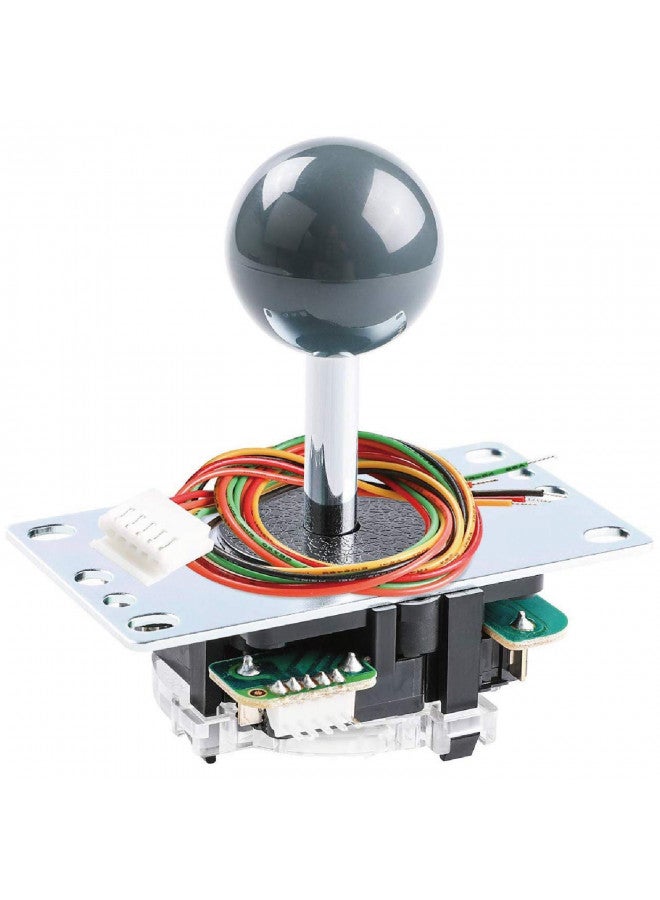 SANWA SANWA JLF-TP-8YT Original Joystick Gray - for Arcade Jamma Game 4 & 8 Way Adjustable, Compatible with Catz Mad SF4 Tournament Joystick (Gray Ball Top) S@NWA  - Image 1