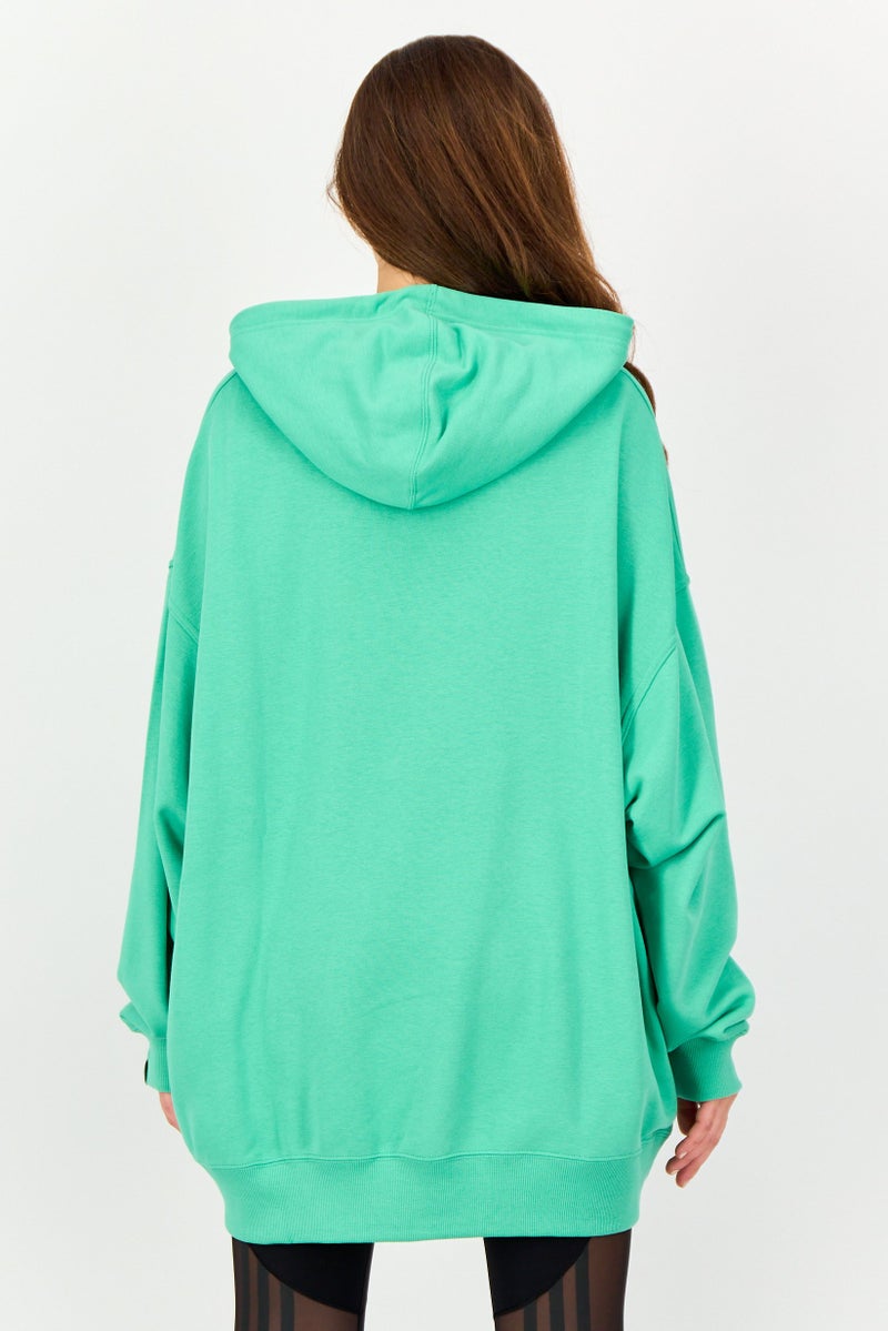 Nike Women Oversized Fit Long Sleeve Outdoor Hoodie, Green - Image 3