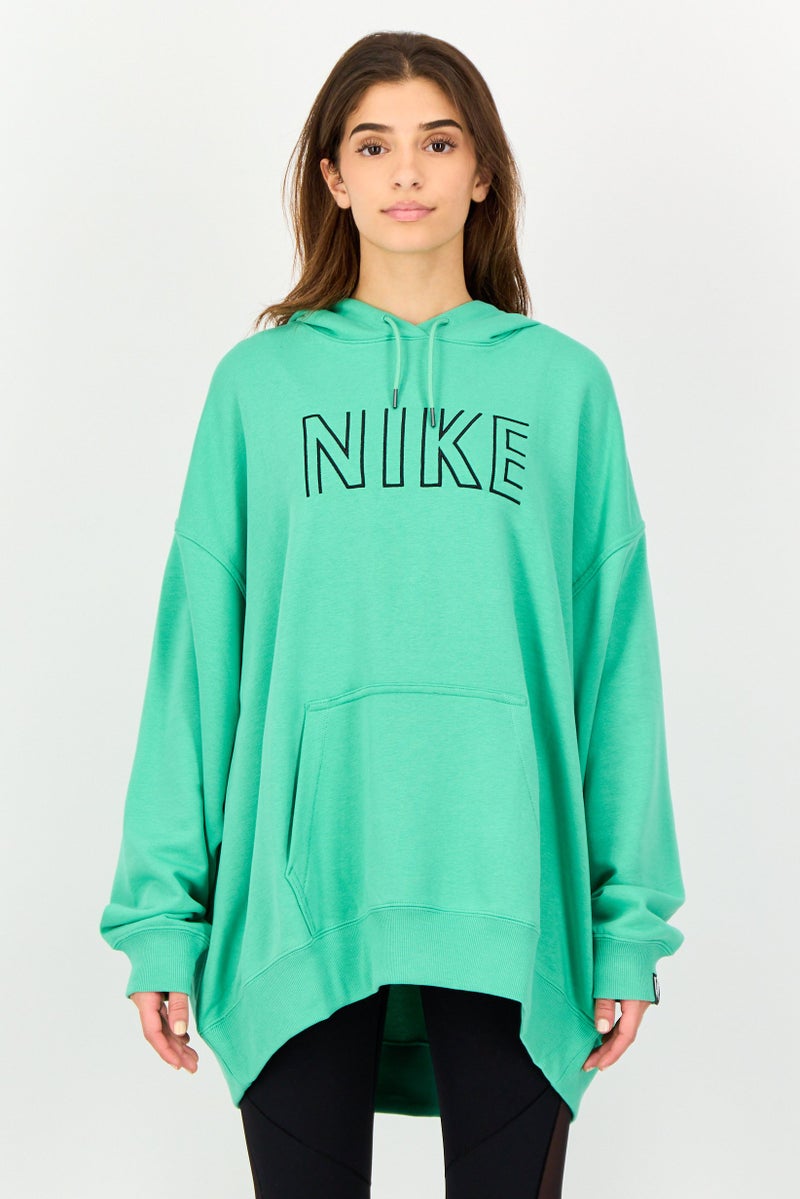Nike Women Oversized Fit Long Sleeve Outdoor Hoodie, Green - Image 1