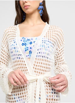Ginger Crochet Beach Coverup Shirt  - Image 2