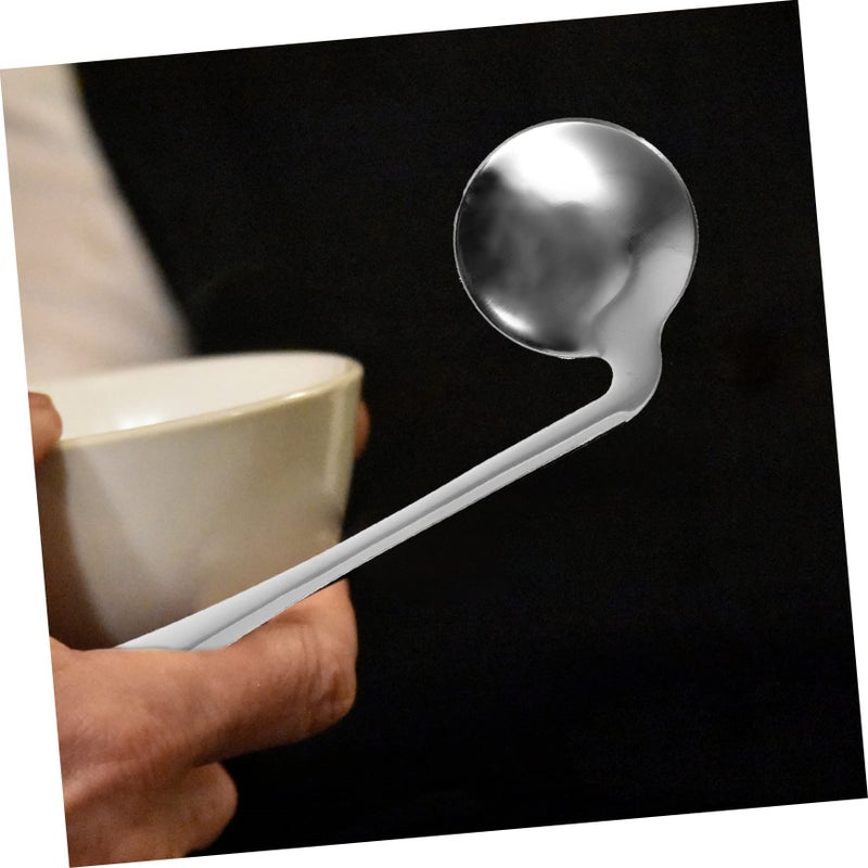 1 Set Angled Eating Utensils For Elderly Lightweight Curved Fork And Spoon Self Feeding Adaptive Tableware Right Hand Configuration Blue - Image 5