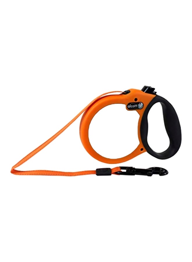 NIBEMINENT Visibility Retractable Dog Leash Neon Orange/White/Black 5meter