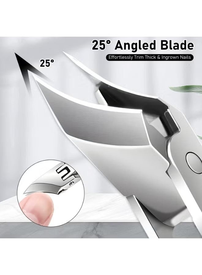 3PCS Ingrown Toenail Clippers Set, Beveled Eagle Beak Nail Clippers for Thick Nails, for Elderly Men Women - Image 2