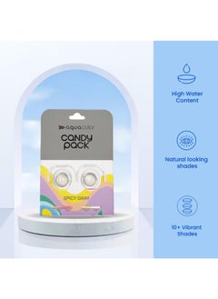 Aqualens contact lenses aquacolor dusky brown candy pack zero power colored lenses 2 lens box  - Image 5