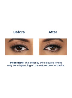 Aqualens contact lenses aquacolor dusky brown candy pack zero power colored lenses 2 lens box  - Image 3