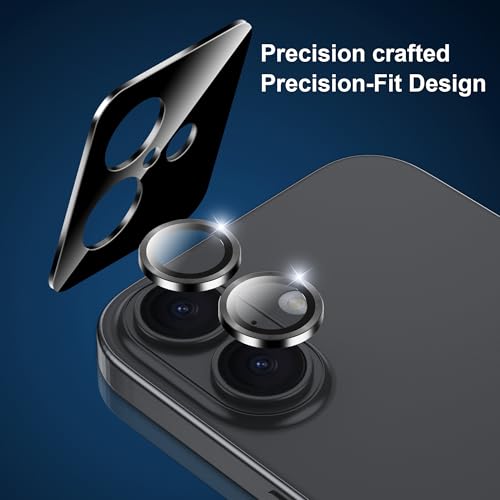 Fhyeugfy for iPhone 17 6.3 inch Screen Protector,[2+1 Pack] Back Screen Protector+Camera Lens Protector,Tempered Glass,Bubble-Free,Anti-Scratch - Image 3
