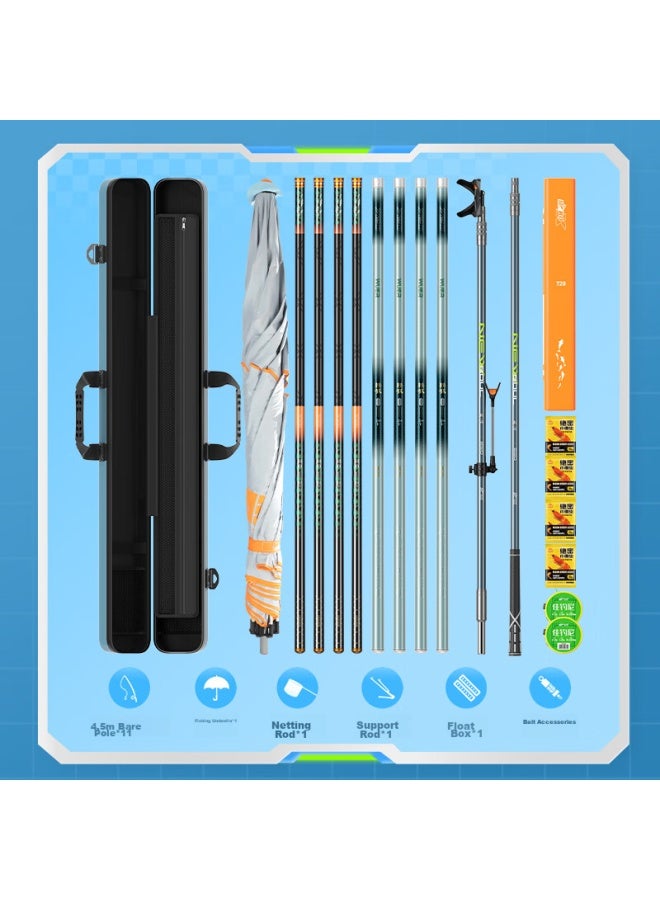 Jiadiaoni Fishing Rod Bag, Hard Shell Rod Case, Umbrella Bag, Integrated Storage, Fishing Tackle, Rod-specific, Waterproof, 130*14*12 - Image 4