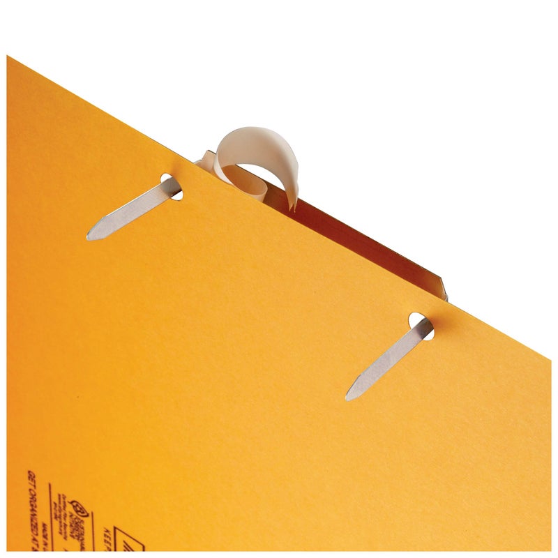 Officemate Self Adhesive Prong Paper Fasteners, Matte Steel Finish, 1 inch Capacity, 2.75 inch Base, Box of 100 (99857) - Image 3