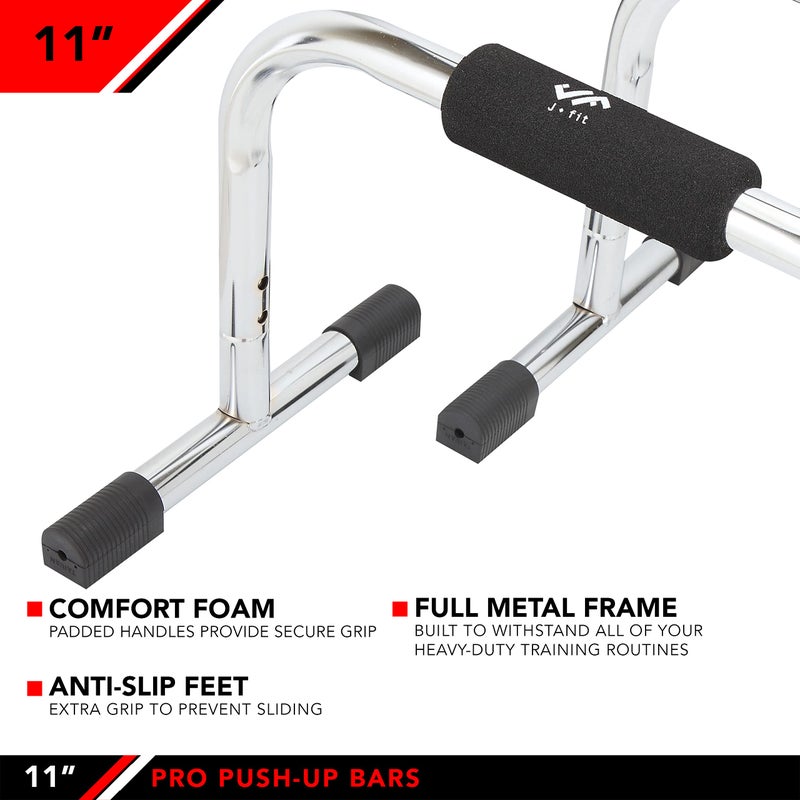 JFIT Tall Pro Push Up Bar Stand, 11-Inch - Image 3