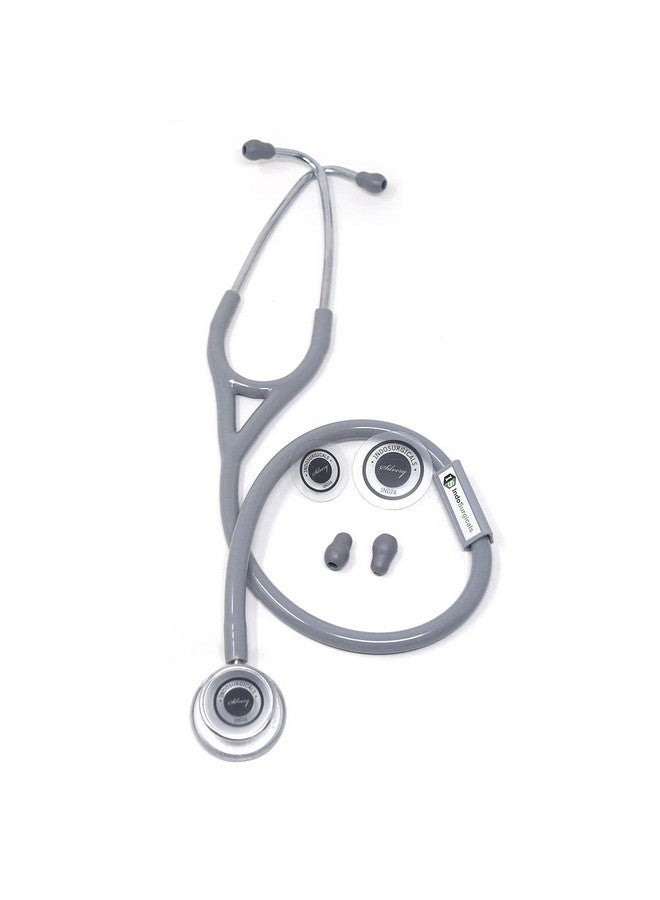 آي إس إندوسيرجيكالز سماعة الطبيب Silvery Iii من شركة IndoSurgicals (رمادية) - Image 2