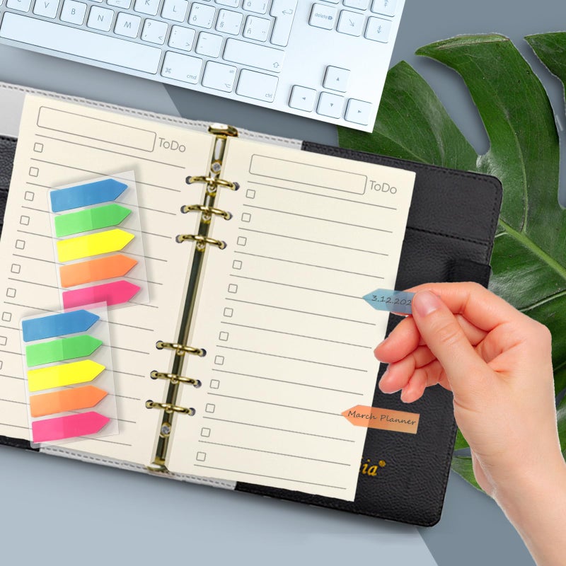 Harphia A6 6 Holes Binder Refill Set, 90 Sheets Todo List Planner Insert for 6 Holes Binder, with Paper Dividers,Ruler,Bags and Stickers, Planner Accessory Combo Set 005Da6Todo - Image 5