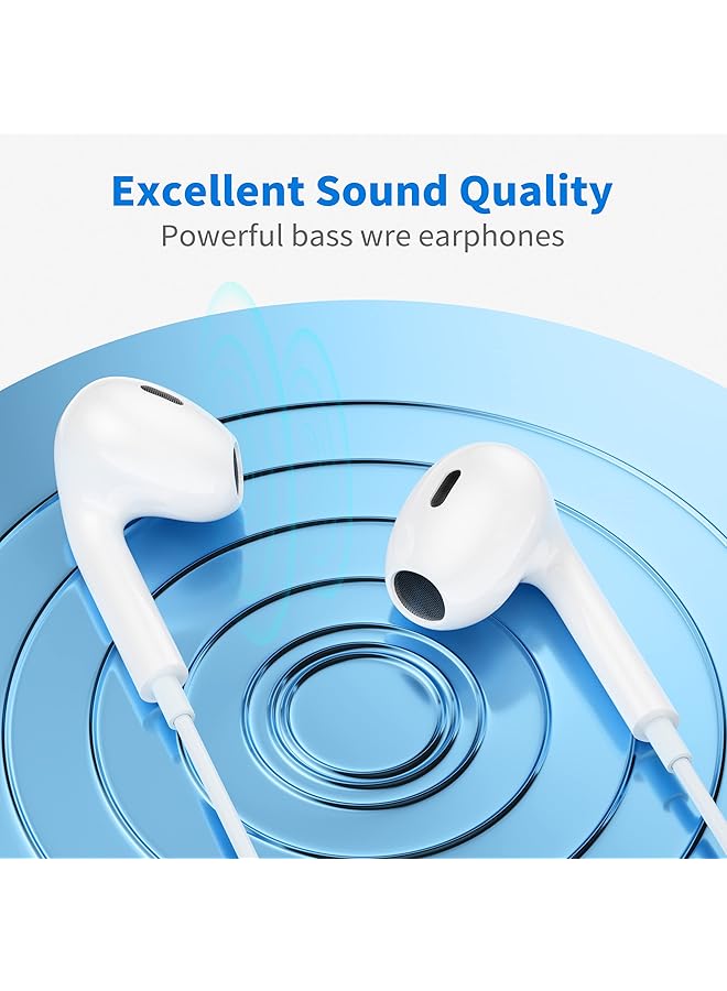 Earphones Usb C Headphones Type C Wired In Ear Earbuds With Microphone And Volume Control Earbuds Compatible With Huaweis P30/Pro/Samsungs S20 S21 Googles Pixel 3/4/5/4Xl/One Plus/One Plus 6T - Image 2