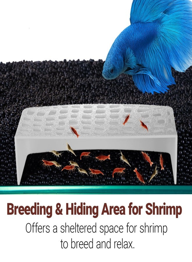 HERPDEN 2Pcs Shrimp Hide Cave, Aquarium Shelter, Shrimp Tank Accessories, Fish Tank Decorations (White) - Image 2