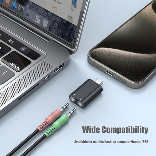 Pastall USB C to 3.5mm Audio Adapter - Type C to Aux Adapter for PS4/PS5/Headphones/Mac/Linux/Laptops/Desktop/Docking Stations - Image 4