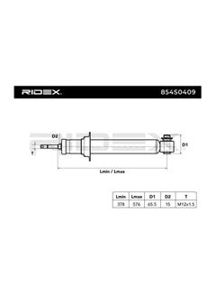 RIDEX RIDEX - SHOCK ABSORBER (REAR) FOR BMW - 33526766605 / 33526785982 / 33526775059 / 33526766065 / 33526785983 / 33526766995  - Image 3