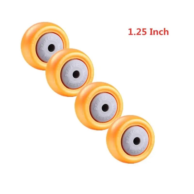 Orange 1 25 Inch Nylon Caster Wheel For Office Chair Desk Furniture Replacement - Image 3