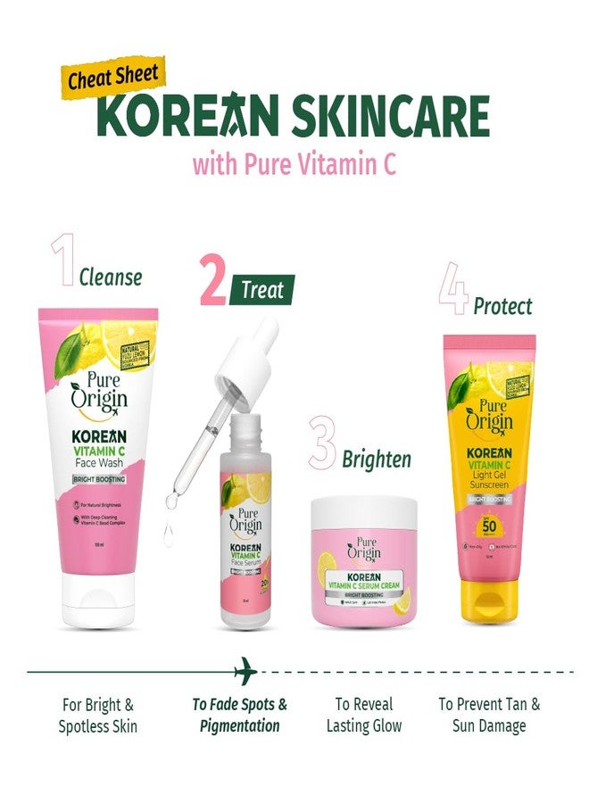 Pure Origin Korean Vitamin C Bright Boosting Face Serum | for Brighter, Glowing and soft skin | For women and men | For all skin type | 30mL - Image 4