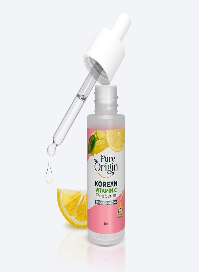 Pure Origin Korean Vitamin C Bright Boosting Face Serum | for Brighter, Glowing and soft skin | For women and men | For all skin type | 30mL - Image 1
