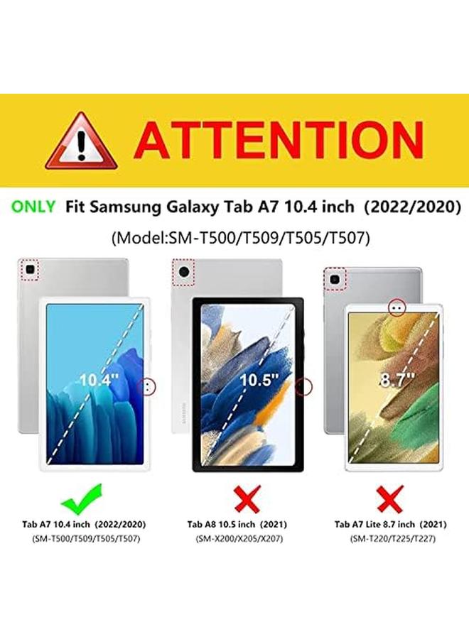erorex Case For Galaxy Tab A7 10.4" 2020 Folio Flip Pu Leather Cover Case Galaxy Tab A7 Pen Holder Standing Wallet Protective Tablet Case Samsung Galaxy Tab A7 T500 T505 T507 Brown - Image 2
