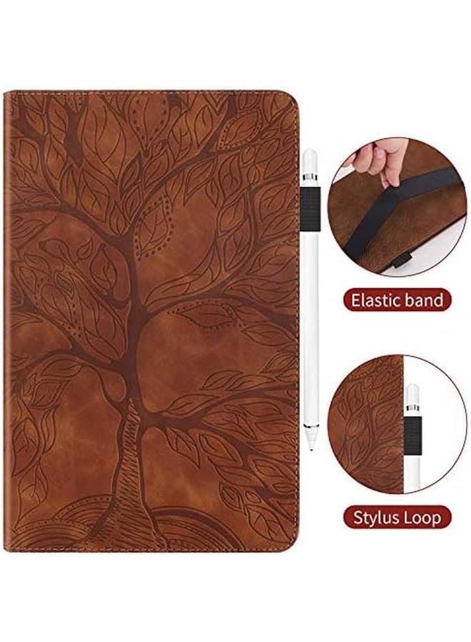 erorex Case For Galaxy Tab A7 10.4" 2020 Folio Flip Pu Leather Cover Case Galaxy Tab A7 Pen Holder Standing Wallet Protective Tablet Case Samsung Galaxy Tab A7 T500 T505 T507 Brown - Image 3