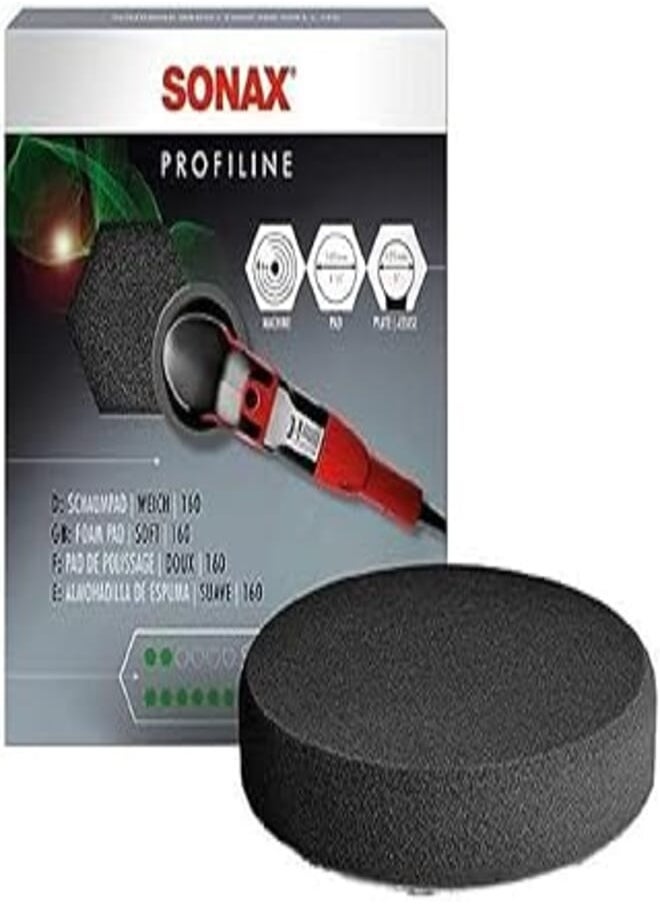 SONAX SONAX Foam Pad Soft 160 mm (Pack of 1)| Item No. 04932410 Super Soft Fine-Pore Sponge for Machine Finish Polishing of Varnishes 