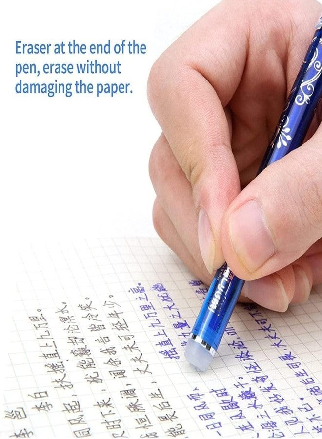 Like-It like it Blue Ink Erasable Gel Pen Set with attached Magic Wipe Eraser Gel Pen 0.35mm (Pack of 3 Pens) - Image 3