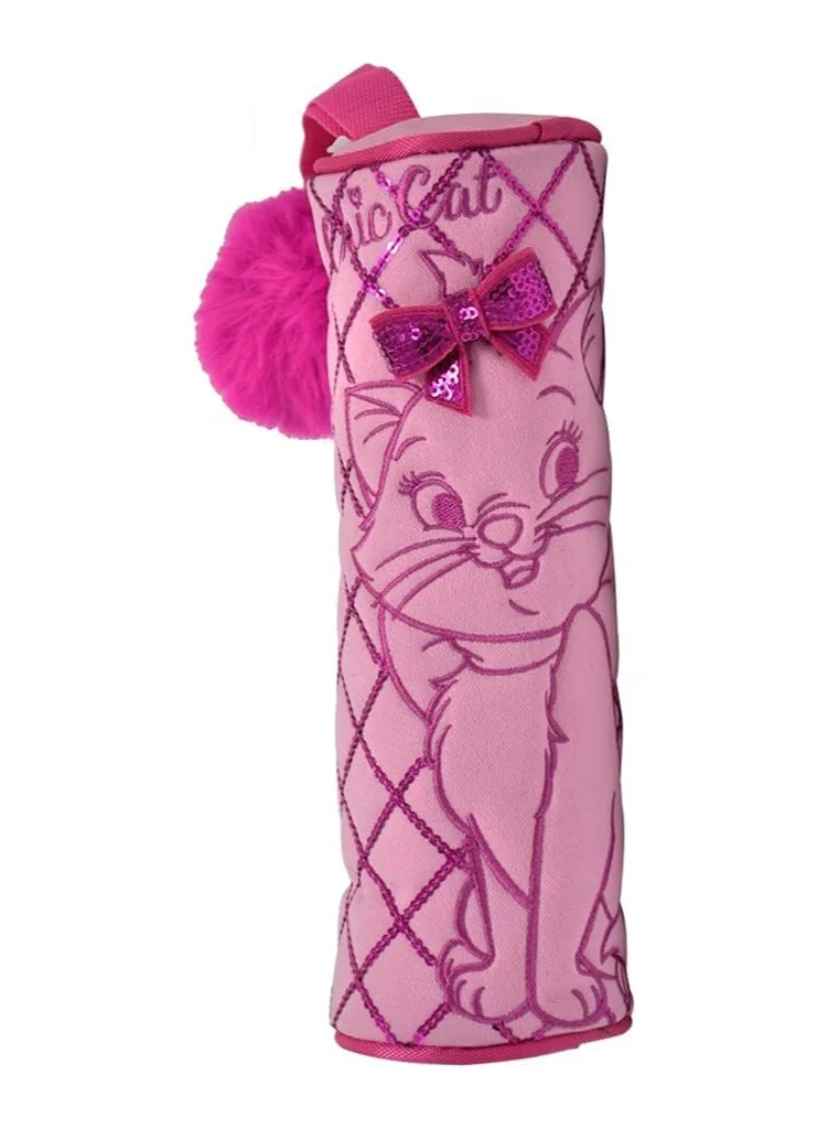 Disney Disney Marie Chic Cat Premium Pencil Case Round Pink
