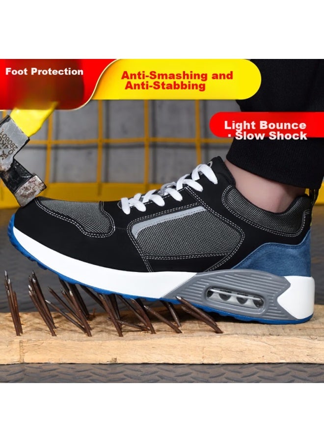 Jingtu Jingtu Safety Shoes For Men, Breathable, Steel Toe Cap, Puncture-resistant, Wear-resistant, Ultra-light, Construction Site Work Boots 1132 Size 42 - Image 2