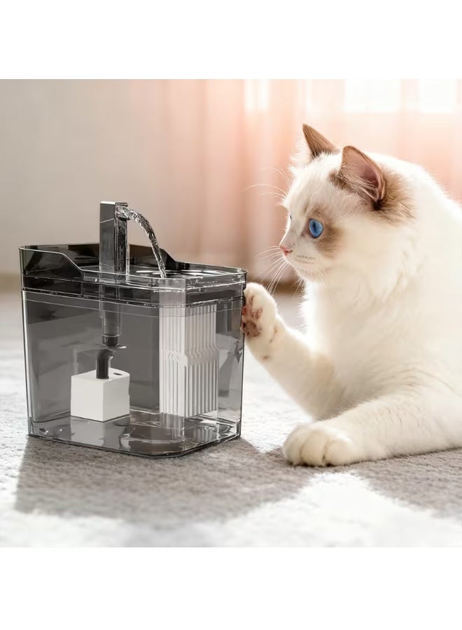 بيوينتي جديد 1.5L / 50oz كبيرة القدرة الحيوانات الأليفة موزع المياه ، القطة والحيوانات الأليفة موزع المياه / لعبة الحيوانات الأليفة ، USB Powered ، خالية من البطارية ، تشغيل هادئ / آمن وموثوق به / إمدادات المياه الدورية التلقائية ، هدايا العطلة المثالية ، الهدية المثالية لأصحاب الحيوانات الأليفة - Image 4
