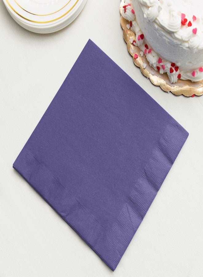 CREATIVE CONVERTING 250-Count Touch of Color 3-Ply Paper Dinner Napkins, Purple - Image 2