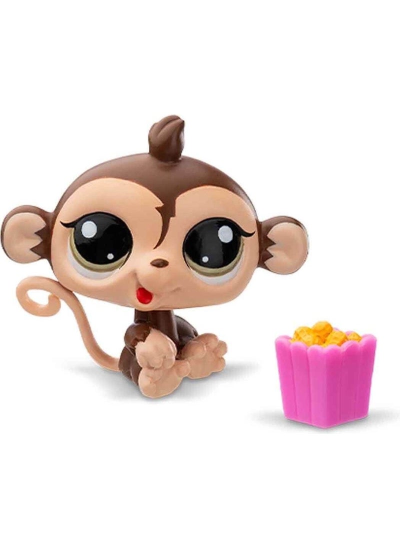 Littlest Pet Shop - Minis 1-Piece Figure Series 2 - Monkey - 5 cm Minis - Image 1