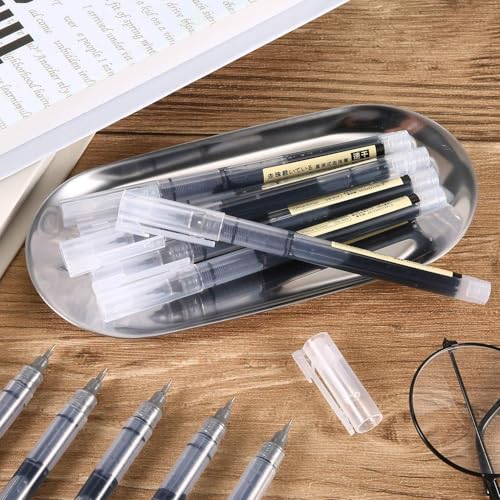 ARROLLIANT 0.5 mm Roller Pen – Pack of 12 Liquid Gel Rollerball Pens (Red & Black) – Smooth Writing Gel Ink for School, Office & Study Use - Image 2