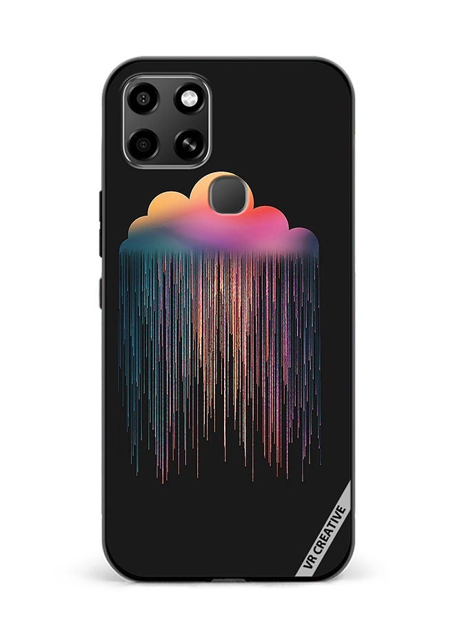 VR CREATIVE Protective Case Cover For Infinix Smart 6 Animated Rain Design Multicolour - Image 1