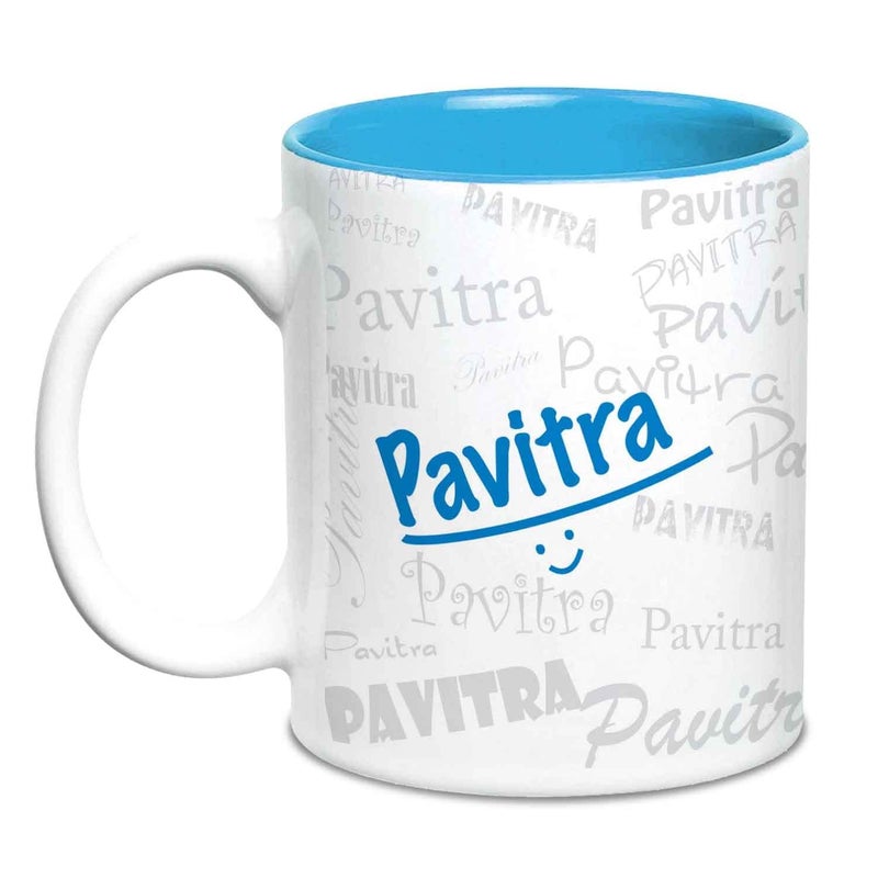 Hot Muggs Me Graffiti Mug - Pavitra Personalised Name Ceramic, 315ml, 1 Unit - Image 5