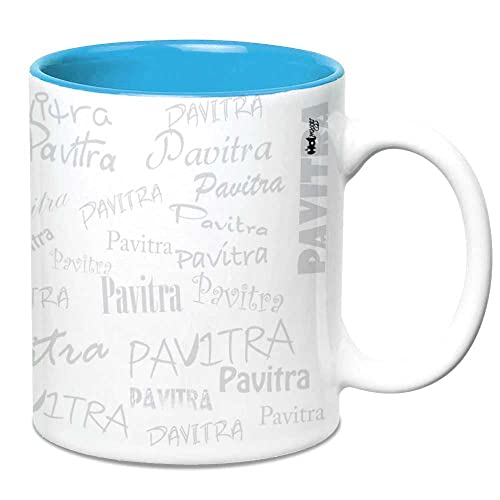 Hot Muggs Me Graffiti Mug - Pavitra Personalised Name Ceramic, 315ml, 1 Unit - Image 2