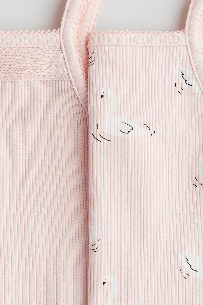 H&M 2-pack cotton strappy tops