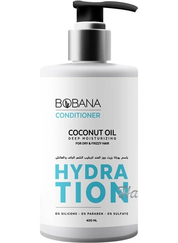 بوبانا بلسم معالج للشعر بزيت جوز الهند 400 مل