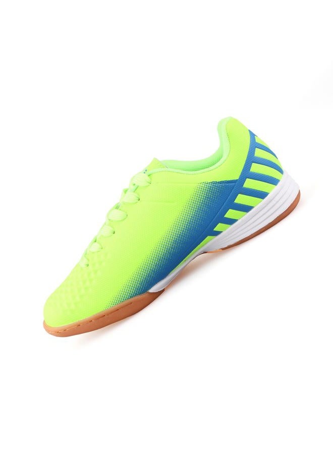 Vizari Kids Santos JR ID Indoor Soccer Shoes for Girls and Boys Green/Blue 11 Little Kid, 26 EU - Image 1