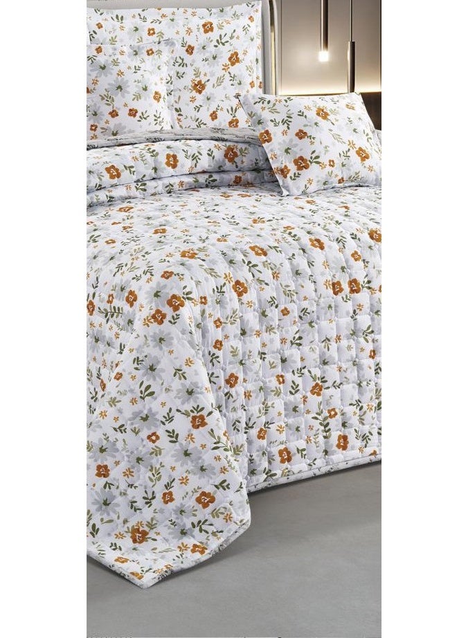 سمارت هوم مفرش سرير مضغوط نفرين مشجر صيفي لمنحك الراحة والاناقة من المايكروفايبر، 6 قطع مقاس اللحاف 25x230 سم - Image 3