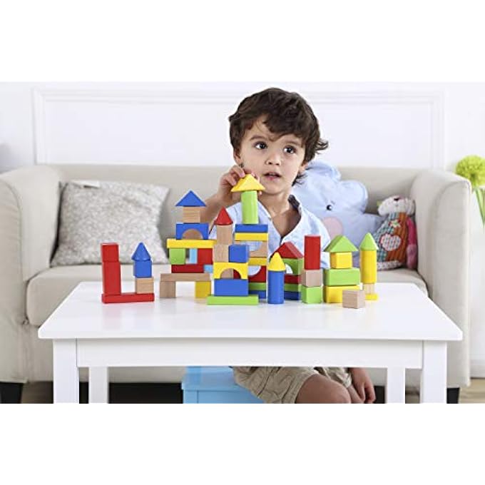 TK15101 WOODEN BLOCKS SET, MULTI-COLOUR, 18 X 21.5 CM - Image 2