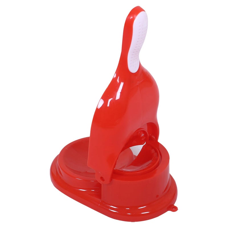 Kuber Industries Kuber Industries Dumpling Maker Plastic 2 in 1 Kitchen Dumpling Making Tool Momos Maker Machine Gujiya Maker Manual Dumpling Maker Red  - Image 2