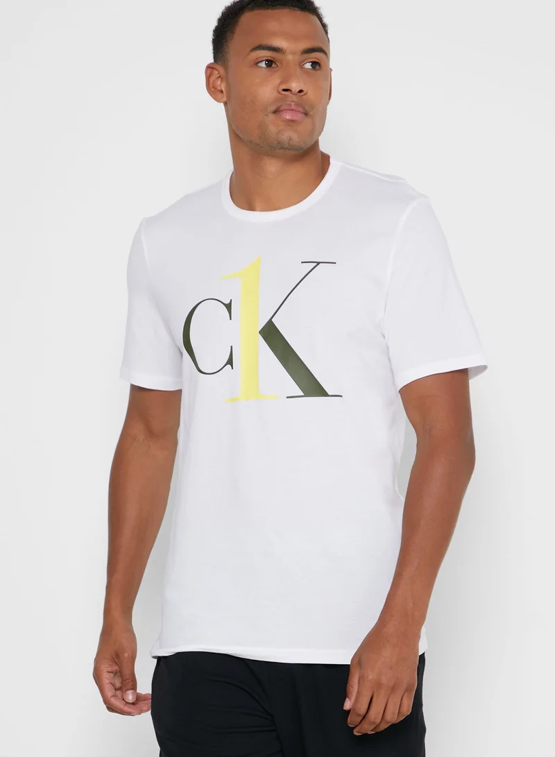 CALVIN KLEIN Logo Crew Neck T-Shirt